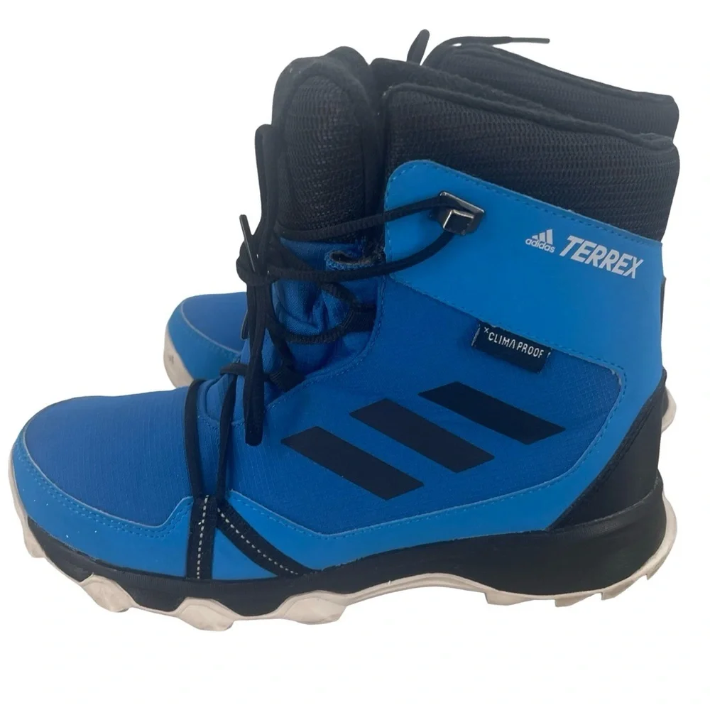 adidas Terrex Kids Bright Blue and Black Winter Boots snow boots